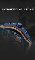 Reloj De Pulsera Para Hombre NAVIFORCE De Cuero Auténtico Resistente Al Agua Con Cronógrafo Y Luminiscencia Reloj De Cuarzo De Lujo Casual - details 10