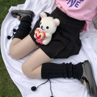 Calcetines De Lana Japoneses Para Invierno Calientes Estilo Lolita Cubrepiernas Con Bolas Para Mujer Material Acrílico - details 3