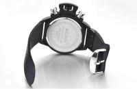 Reloj De Pulsera Deportivo Para Hombre Megir Moda Con Banda De Silicona Pantalla Analógica Cronógrafo Negro Con Calendario Resistente Al Agua - details 11