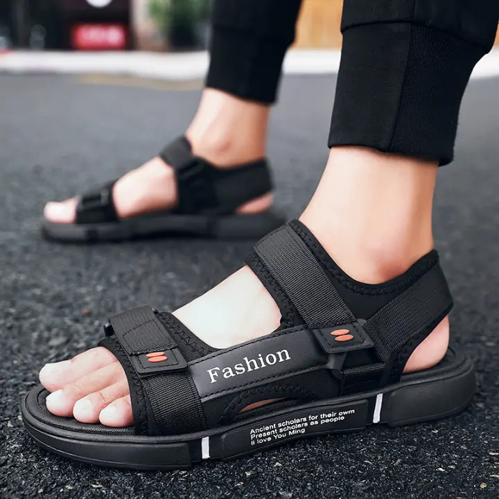 Sandalias De Playa Para Hombre Verano Deportivas Moda Comodidad Microfibra Cierre Hook & Loop Suela De Goma Talla Verdadera - 1
