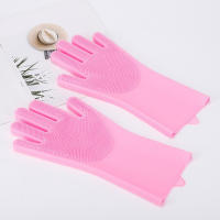 Guantes De Baño Para Mascotas Perros Y Gatos Con Masaje Limpieza De Pelaje Eliminador De Pelos Silicona Plástico Origin China - details 3