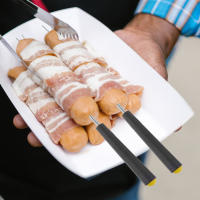 Cucharas De Tostado Telescopio Para Barbacoa Pollo Marshmallow Palillos De Asado Telescopio BBQ Herramientas De Cocina U-Shaped - details 4