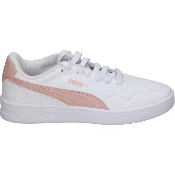 PUMA | Zapatillas Puma para Mujer – Deportiva en Color Blanco con Detalles en Rosa – Sneakers con Cordones – Estilo Casual – Cómodas y Versátiles – Combinables – Tendencia – Modelo 402304-03 - 1