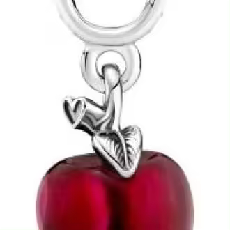 Pandora Charm Colgante Manzana Roja de Cristal de Murano，Incluye Caja Original - 1