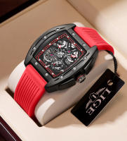 Reloj Mécanico LIGE Para Hombre Reloj De Pulsera De Lujo Negocios Cuadrado Correa De Silicona Resistente Al Agua 50M Moda Reloj Masculino Automático - details 10