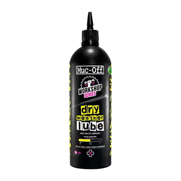 MUC-OFF | Lubricante De Cadena Dry Weather Lube 1L - Muc-Off Dry Chain Lube es un lubricante y aceite de cadena duradero y de penetración profunda que está formulado para resistir en condiciones - 1