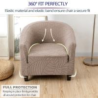 Cubierta De Silla Club Elástica En Jaquearl Sólido Protección De Muebles Para Sala De Estar Cubierta De Sofá De Barra Adecuada Para Silla De Un Brazo - details 33