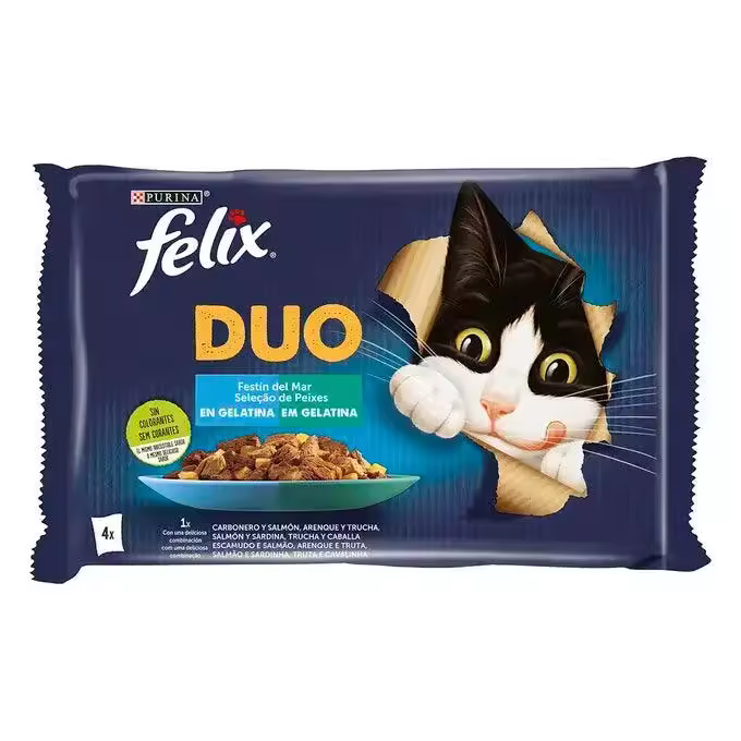 FELIX® DUO Festín del Mar en Gelatina (48 x 85 gr) - 1