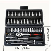 Juego De Herramientas De Torque Y Llaves De 46 Piezas 1/4 Pulgada Para Reparación De Coches Conjunto De Herramientas Manuales De Auto Reparación - details 10
