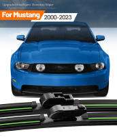 2pcs LimpiaParabrisas Delantero Para Ford Mustang 2000-2023 Plegables En Rama De Búho De Goma Natural Adecuado Para Todos Los Modelos - details 0