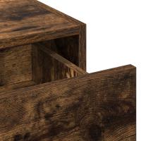 Mesa de tocador colgante vidaXL de roble ahumado 100x40x70 cm - details 5