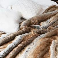 Manta De Peluche Imitación De Zorro Doble Capa Suave Y Cálida Para Decoración Del Hogar Y Sofá Cubierta De Cama Manta De Piel De Mink Para Adultos - details 3