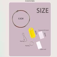 Anillos De Desgarro Con Placas De Nombre Transparentes Para Luggage Y Puertas De Ventana Cuentas De Llave De Plástico Y Metal Unisex - details 1