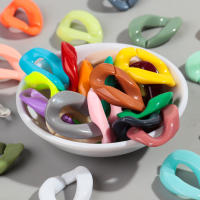 30pcs Cuentas De Acrílico Geométricas Solas En Color Para Hacer Pulseras Collares Cadenas De Gafas Accesorios De Joyería DIY De 20x30mm - details 14