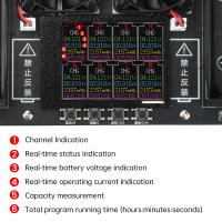 Testero De Capacidad De Batería 18650 Con Pantalla Color De 2.4 Pulgadas Y Puerto DC 5V 10A Detector Digital De Energía De Batería Automático - details 15