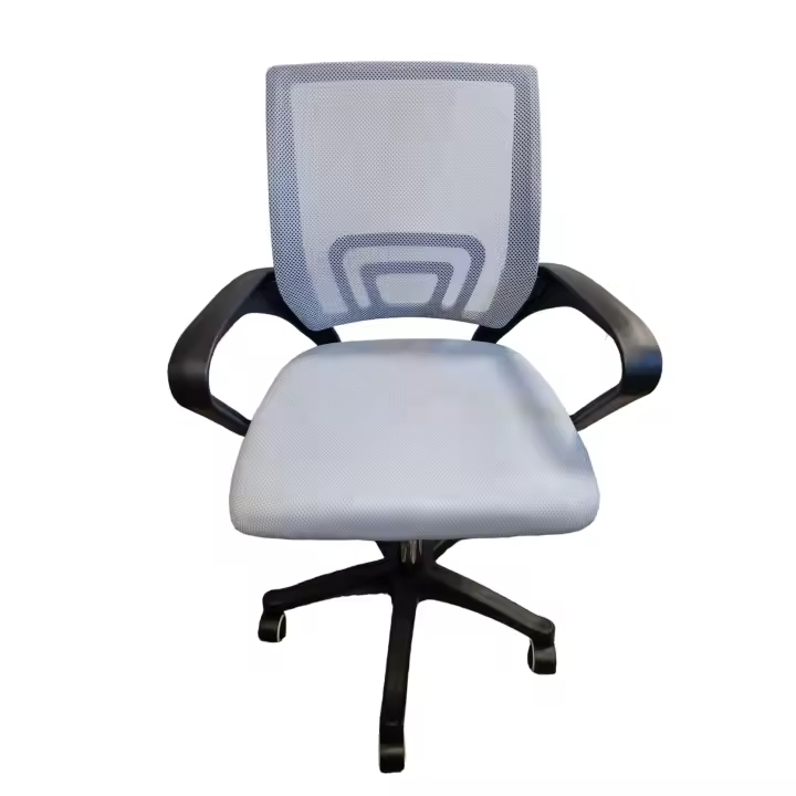 ELECSAN SI110G -GREY Silla De Oficina Giratoria y altura regulable con Soporte Lumbar gris - 1
