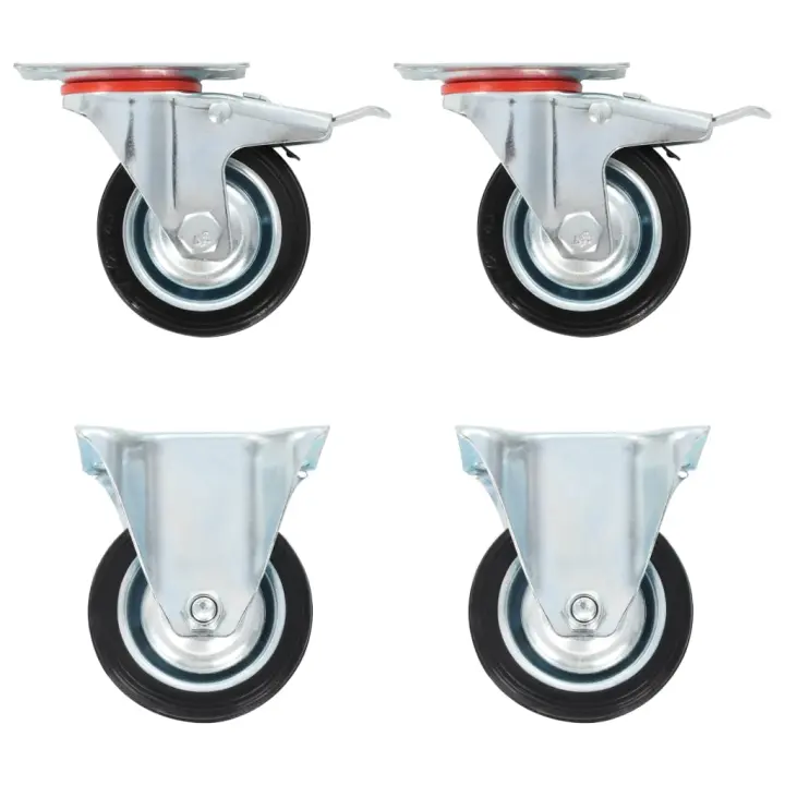 vidaXL Ruedas de transporte 4 unidades 75 mm - 1