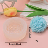 Molde De Vela Floral En Silicona Para Artesanía DIY Molde De Hojas Y Pétalos Para Sabão De Mão Ornamento De Gesso Para Decoração De Carro - details 5
