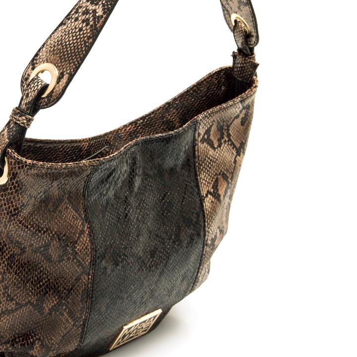 MARIAMAREbolsos mujer soni marron con cierre cremallera