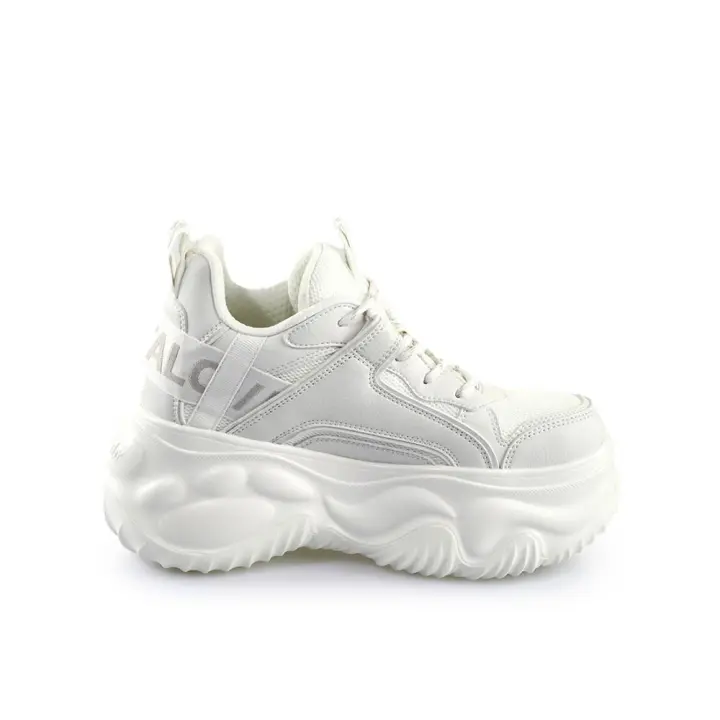 Buffalo 1636014 Zapatillas con plataforma para mujer blancas en sintético 84708 - 1