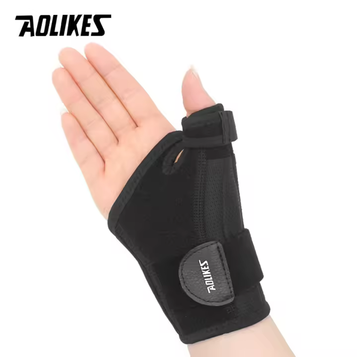 AOLIKES Soporte De Muñeca 1PCS Para Esguince De Muñeca Y Entrenamiento De Gimnasio Tirantes De Apoyo Para Levantamiento De Pesas Material De Poliéster Para Adultos - 1