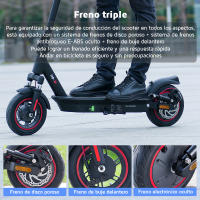 Patinete eléctricos ISCOOTER  i10 - Neumático de 10 pulgadas 650W 40km/h 15Ah Capacidad de peso 120 kg Negro - details 1