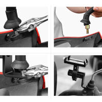 1pc Espejo Retrovisor De Aluminio Multifuncional Para Motocicleta Eléctrica Soporte De Asiento Accesorios De Ciclismo - details 3