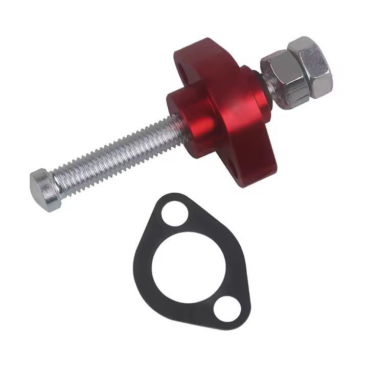 Tensión De Cadena CNC Rojo Manual Para Motor De Motocicleta Compatible Con Honda CBR600 F3 F4 F4I CBR900RR CBR 1100XX Super Hawk 1000 Aleación De Aluminio - 1