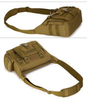 Bolsa De Hombro Para Portátil De 14 Pulgadas Para Hombres Bolsa Deportiva Táctica Unisex Con Sistema Molle Para Documentos A4 - details 5