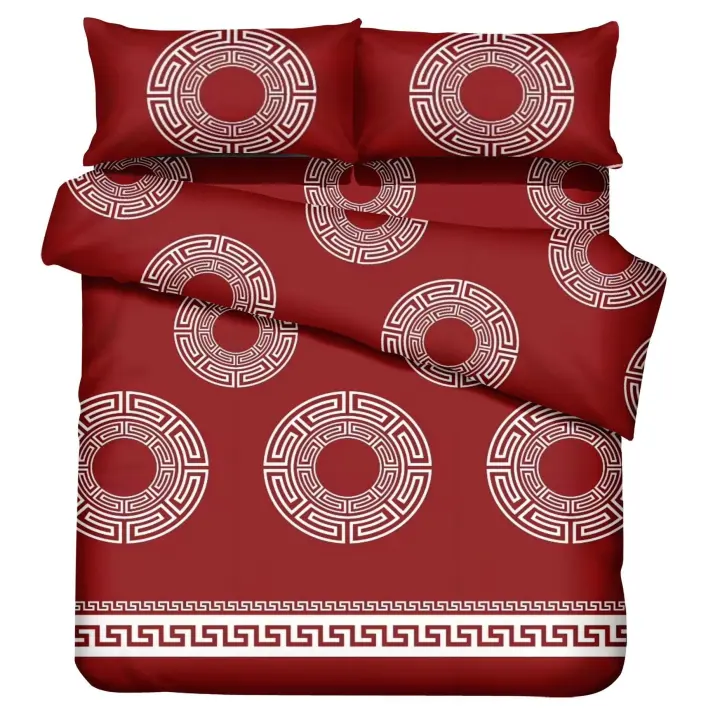 Fundas Nórdicas  Fundas nórdicas adultos y adolescentes estampados ,4 Piezas Cama 135cm150cm  + 2 Funda de almohada 100% Poliéster - 1