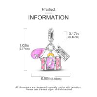 Encanto De Plata De 925 Para Pulsera Con Barco De Paseo Y Corazón Joyería Fina Para DIY Regalo Con Cuentas De Papel Y Rosas - details 68