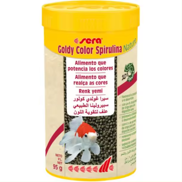 Sera Goldy Color Spirulina Nature - Alimento Potenciador de Colores para Carpas Doradas - 1