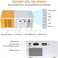 YG300 Proyector Portátil LED Para Teléfono Móvil Y Hogar Cine Con HDMI USB Para Laptop Corrección Mano Resolución 1920x1080dpi - details 4