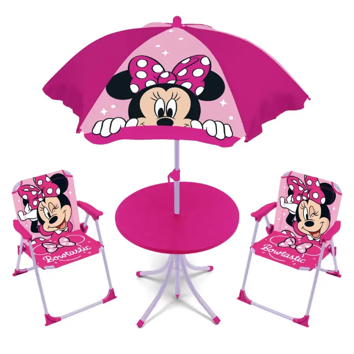 Arditex Set mesa con sombrilla y sillas Minnie Mouse - 1