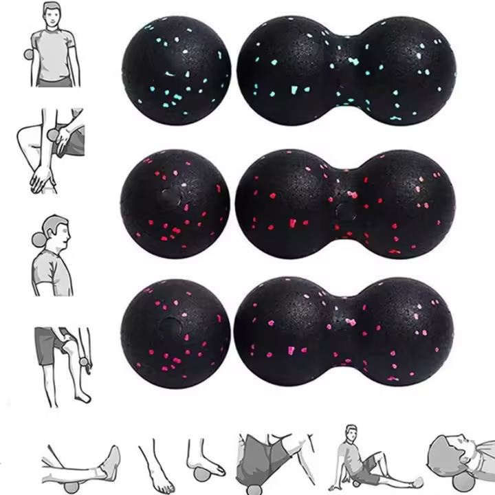 Pelota De Masaje De Maní - Kit De Pelotas De Masaje Profundo Para Deporte Y Entrenamiento Después Del Ejercicio Pelota De Lacrosse Para Relajación Muscular - 1