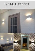 Lámpara De Pared LED 6W Energía Eficaz Iluminación Interior Luz De Aluminio Disponible En Negro Y Blanco Iluminación Contemporánea Para Cocina Dormitorio Estudio Baño - details 11