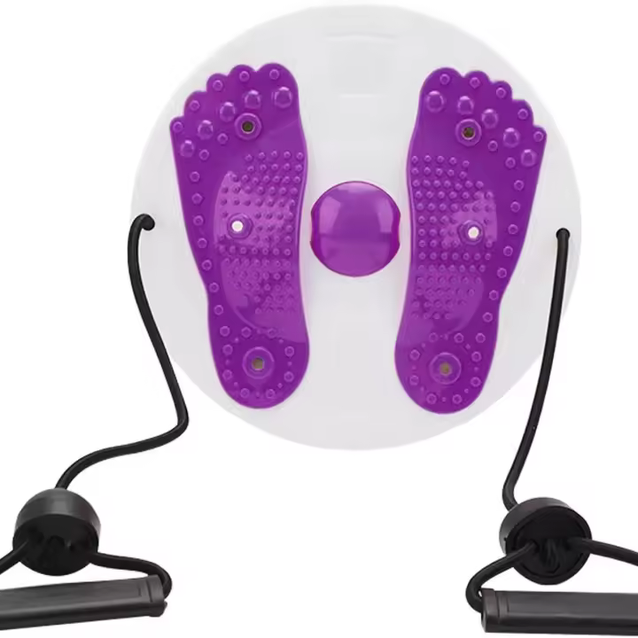 Equipo De Fitness Portátil Para Masaje Del Pie Y Torción Cintura Máquina De Tensión Magnética Disco De Twisting Para Entrenamiento De Cintura Y Muslos - 1