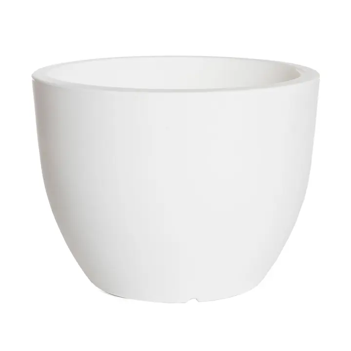 Wellhome Maceta Ordesa 40cm Blanco - Polietileno Lineal - 1