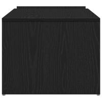 Mesa de café vidaXL Negra de Roble 90x45x35 cm de Madera Ingenierizada - details 5