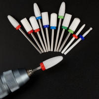 Juego De 5 Piezas De Corte De Cerámica Para Manicura Y Pedicura Broca De Uñas Para Eliminar Gel Herramientas Para Máquina De Uñas Tamaño 3/32 Pulgadas - details 2