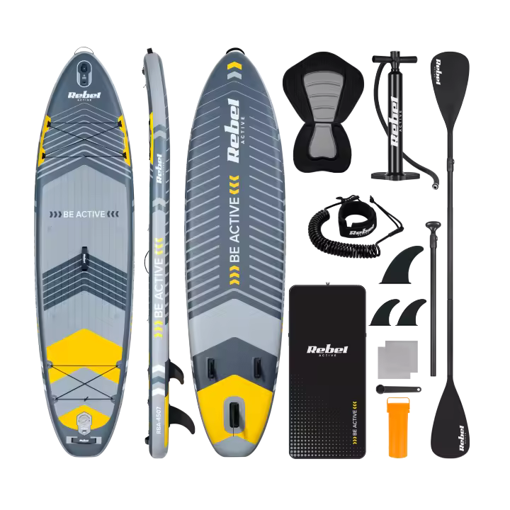 Tabla de SUP inflable con asiento de natación, juego de remos de 335 cm Rebel - 1