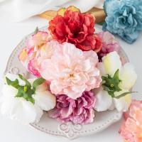 Flores Artificiales De Seda Con Borde Carbonizado Y Peonías Para Decoración De Ropa Boda Cabello Librería Hogar Y Uso Diario Pack De 5/10 - details 5