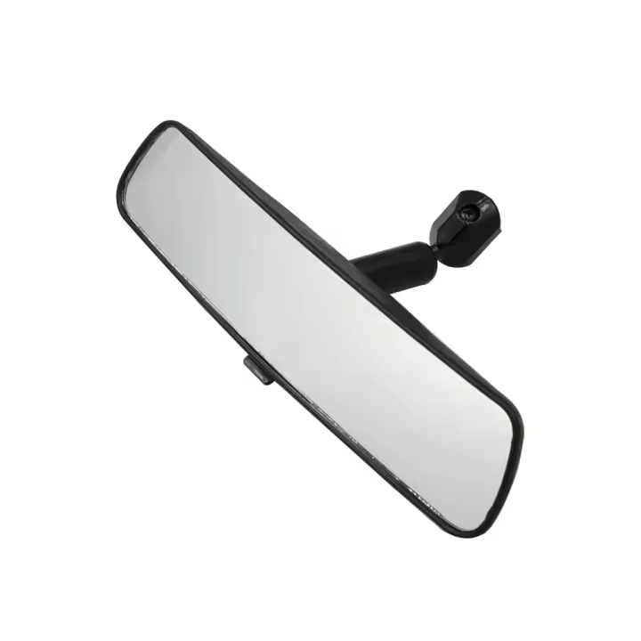 Espejo Retrovisor Interior De 10 Pulgadas Negro Para Coche Vidrio ABS Accesorio Universal Para Interiores De Coches - 1
