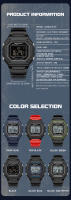 Reloj Digital Deportivo Para Hombre SANDA 2156 Estilo Militar Resistente Al Agua Pantalla Grande LED Cronógrafo Reloj De Pulsera Para Masculino - details 5
