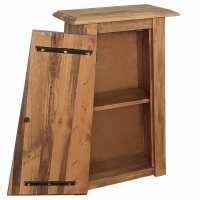 vidaXL Mueble de pared para baño madera maciza de pino 42x23x70 cm - details 2
