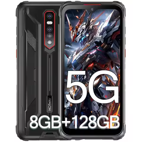 HOTWAV Cyber 7 Teléfono Móvil Resistente 5G, 8GB+128GB 8280mAh 48MP+32MP 6.3” Smartphone - 1