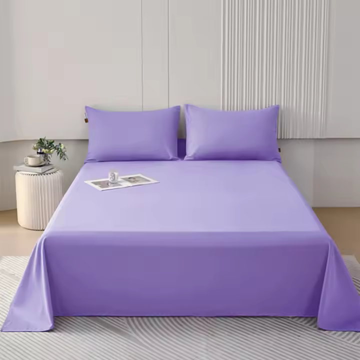 Sábanas premium verano , ropa de cama de 3 piezas, juego de cama de varios tamaños y colores (90/105/135/150/180/200) suave , liso, sin estampados, y sencilla,Sábana Antimanchas para Niños, no se descolora ni pierde brillo. Sábana matrimonial ,Secado Rápi - 1