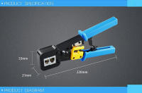 Herramienta De Crimpado RJ45 Con Cortador De Cable RJ12 Cat5 Cat6 8P8C Pinzas Multi Función Para Redes Electrónicas - details 0
