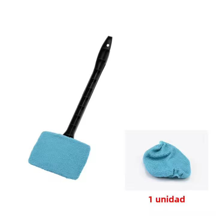 Kit De Limpieza De Ventanas De Coche Con Cepillo Herramienta De Limpieza Del Parabrisas Interior Con Mango Largo Accesorios De Auto - 1