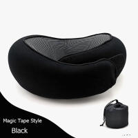 Almohada De Memoria Para El Cuello U Tipo Viaje Portátil Descanso Del Mediodía Aéreo Bolsa De Transporte Soporte Cervical Para Dormir Y Camping - details 9
